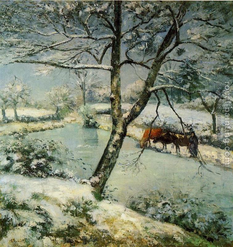 Camille Pissarro : Winter at Montfoucault Camille Pissarro : Winter at Montfoucault